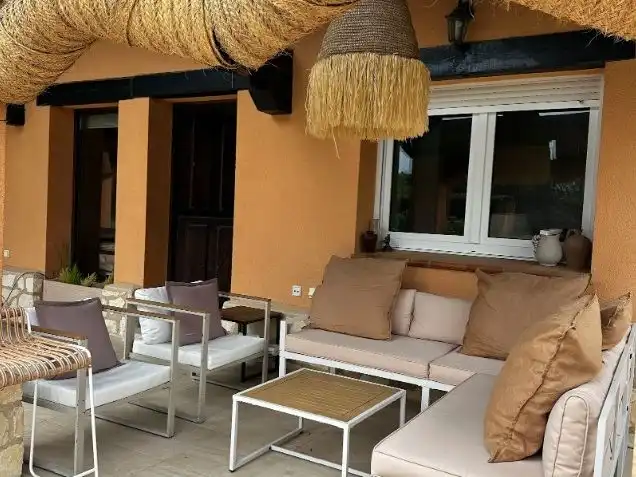 Terrassa de Casa o xalet de lloguer en Fresno de Cantespino amb Calefacció, Jardí privat i Parquet