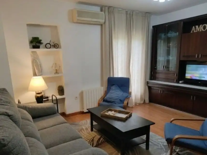Flat for sale in Calle de Artajona, 25, Valdezarza Living room of Flat for sale in Madrid Capital with Air Conditioner and Terrace