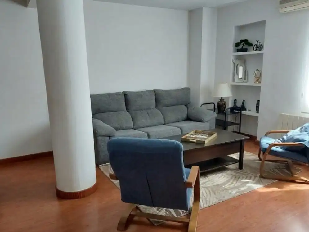 Flat for sale in Calle de Artajona, 25, Valdezarza Living room of Flat for sale in Madrid Capital with Air Conditioner and Terrace