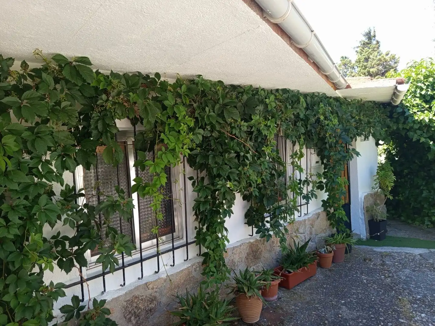 Terrasse von Einfamilien-Reihenhaus zum Verkauf in Becerril de la Sierra mit Heizung und Terrasse