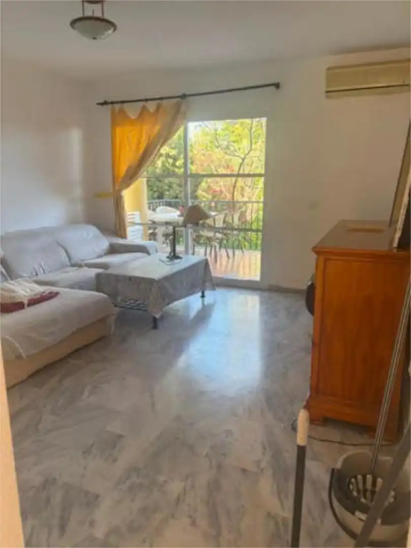 Sala de estar de Apartamento de alquiler en Mijas con Jardín privado, Terraza y Piscina