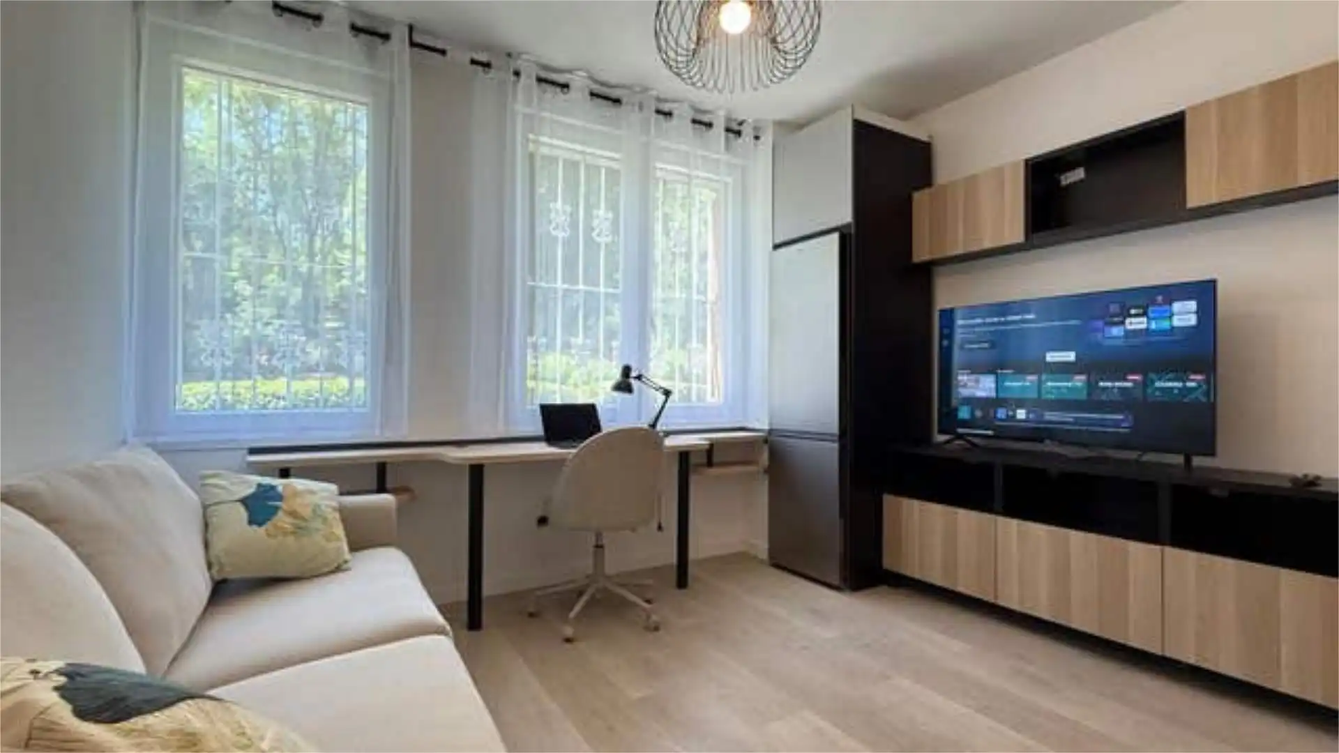 Wohnung zur Miete in Pueblo Nuevo Wohnzimmer von Wohnung zur Miete in Madrid mit Heizung, Abstellraum und Möbliert