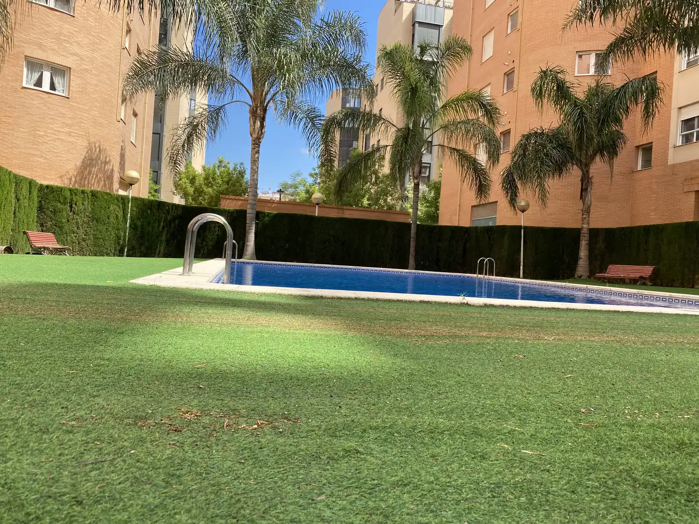 Wohnung zur Miete in Carrer d'Alboraia, 28, Trinitat Schwimmbecken von Wohnung zur Miete in Valencia mit Klimaanlage, Heizung und Privatgarten