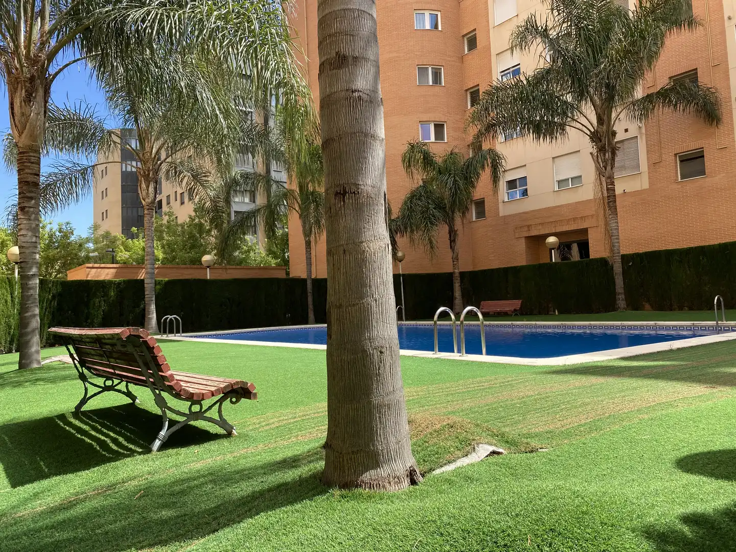 Wohnung zur Miete in Carrer d'Alboraia, 28, Trinitat Schwimmbecken von Wohnung zur Miete in Valencia mit Klimaanlage, Heizung und Privatgarten
