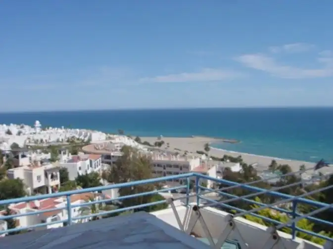 Attic for rent in Calle Alba, 8, Mojácar Playa - Las Ventanicas - La Paratá Exterior view of Attic for rent in Mojácar with Air Conditioner, Terrace and Swimming Pool