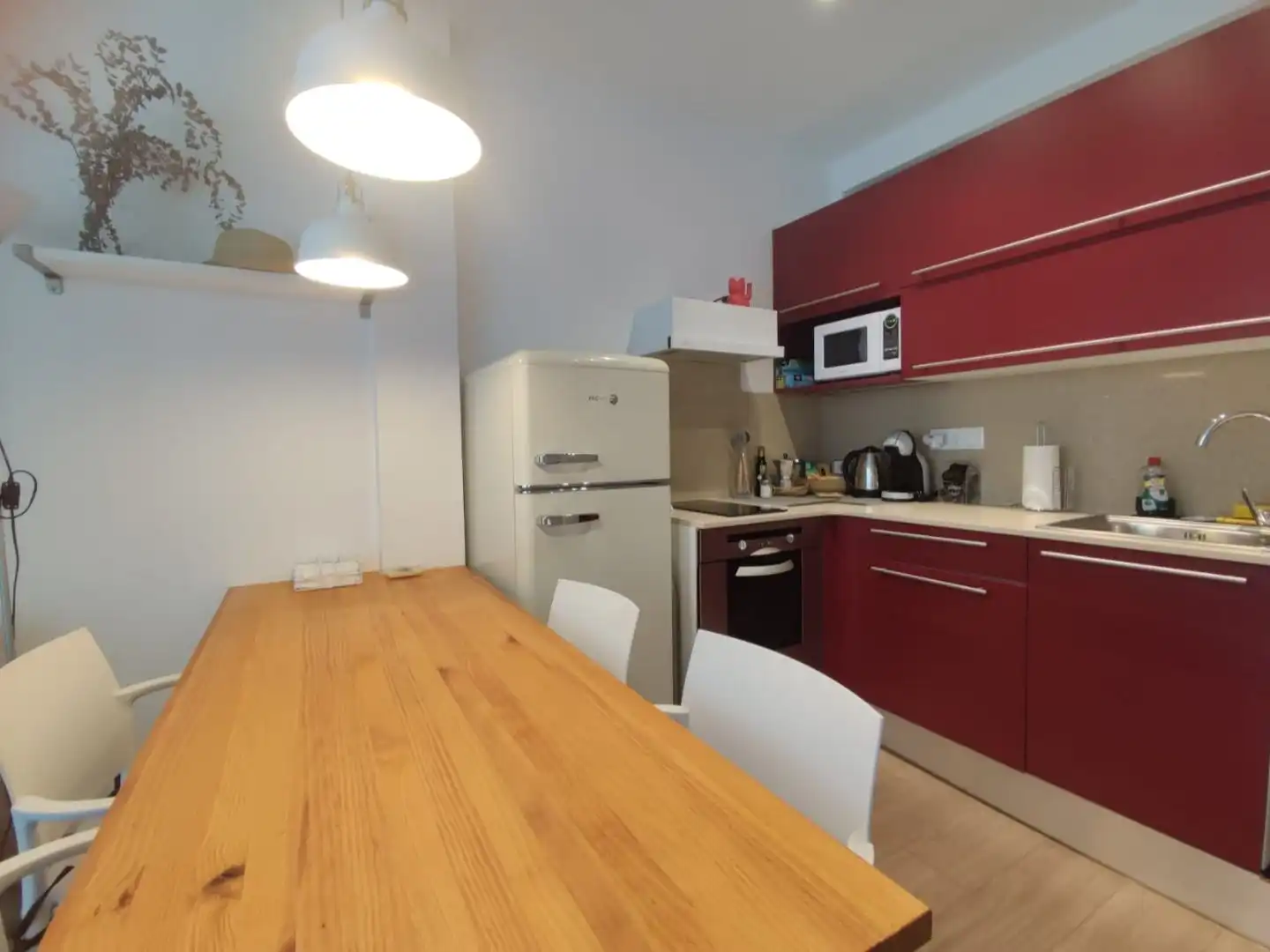 Study for rent in Carrer de Bailèn, 166, Dreta de l'Eixample Kitchen of Study for rent in Barcelona with Parquet flooring and Furnished