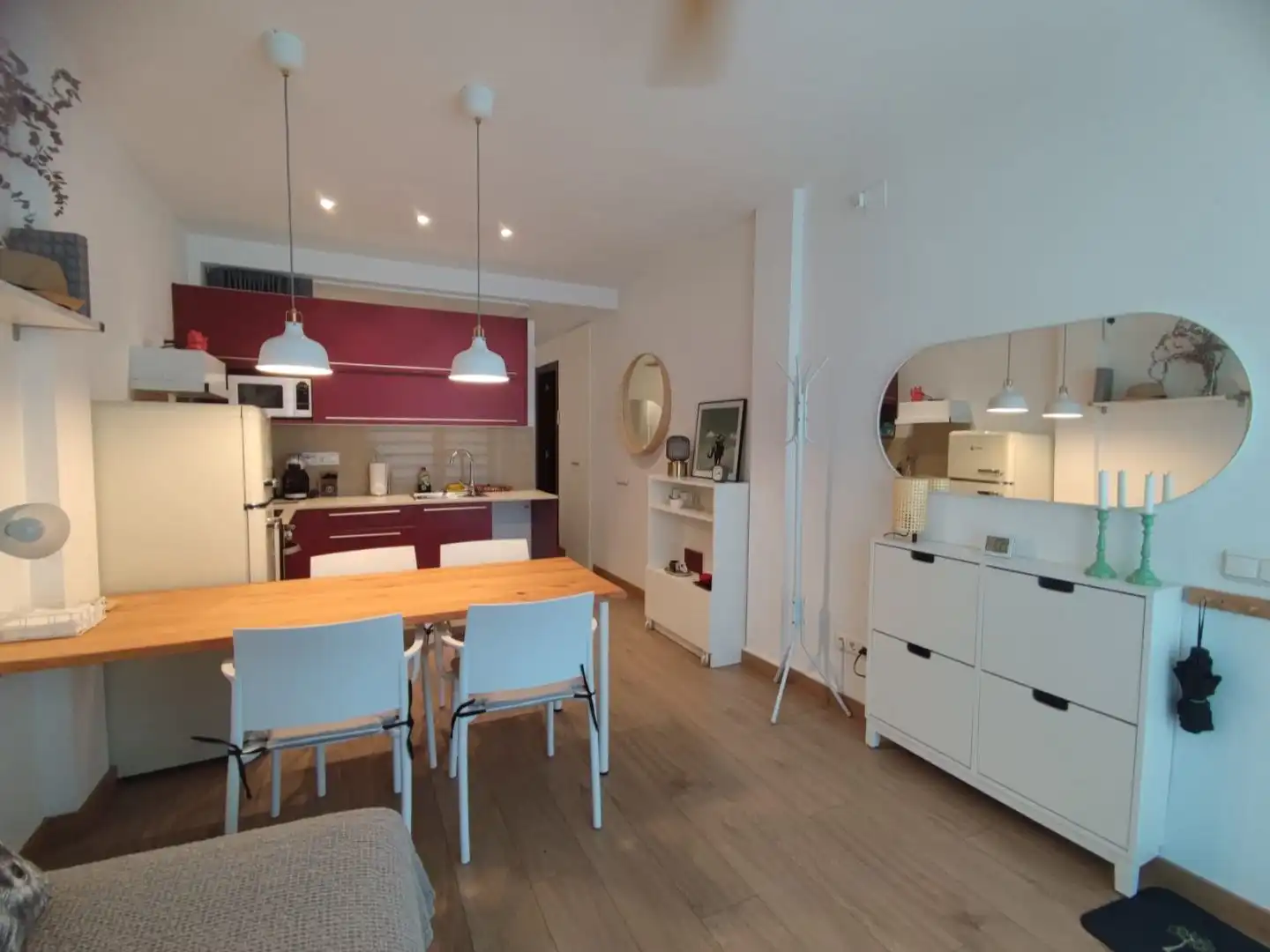 Study for rent in Carrer de Bailèn, 166, Dreta de l'Eixample Kitchen of Study for rent in Barcelona with Parquet flooring and Furnished