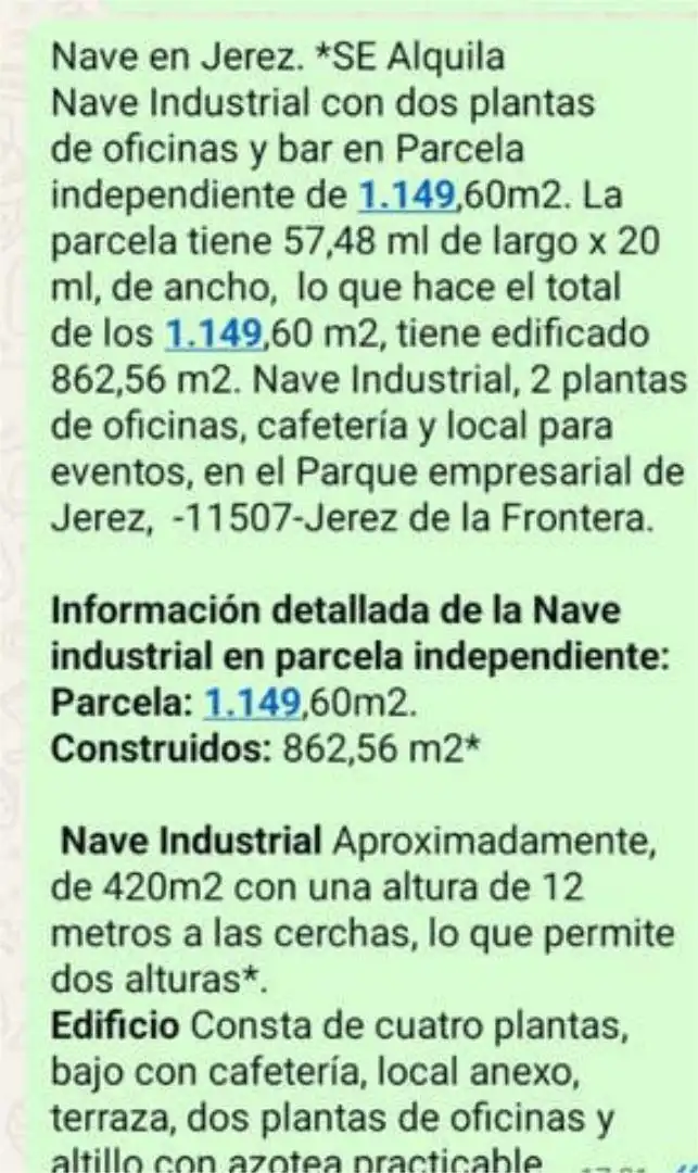 Fabrikhallen zur Miete in Jerez de la Frontera mit Klimaanlage