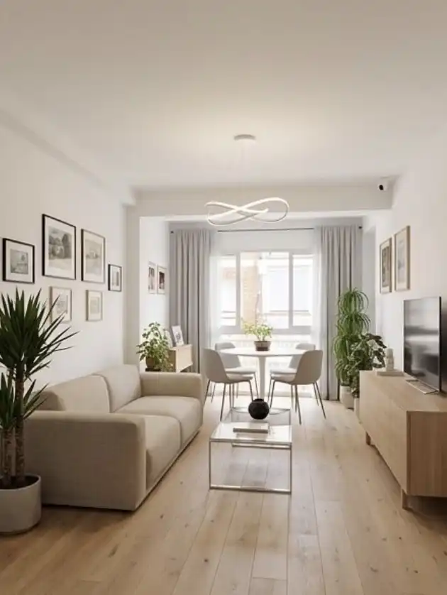 Wohnung zum Verkauf in Plaza de Miraflores, 3, Parque Victoria Eugenia Wohnzimmer von Wohnung zum Verkauf in Málaga Capital mit Balkon