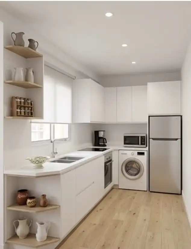 Wohnung zum Verkauf in Plaza de Miraflores, 3, Parque Victoria Eugenia Küche von Wohnung zum Verkauf in Málaga Capital mit Balkon
