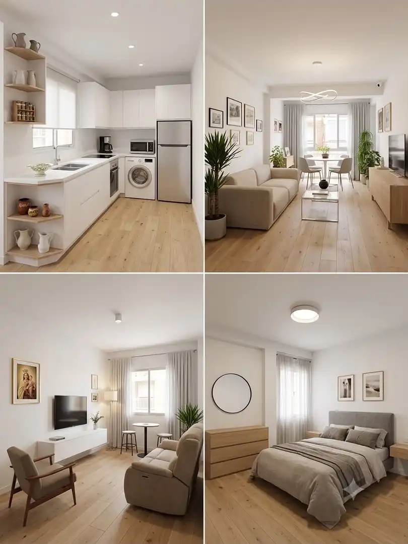 Wohnung zum Verkauf in Plaza de Miraflores, 3, Parque Victoria Eugenia Wohnzimmer von Wohnung zum Verkauf in Málaga Capital mit Balkon