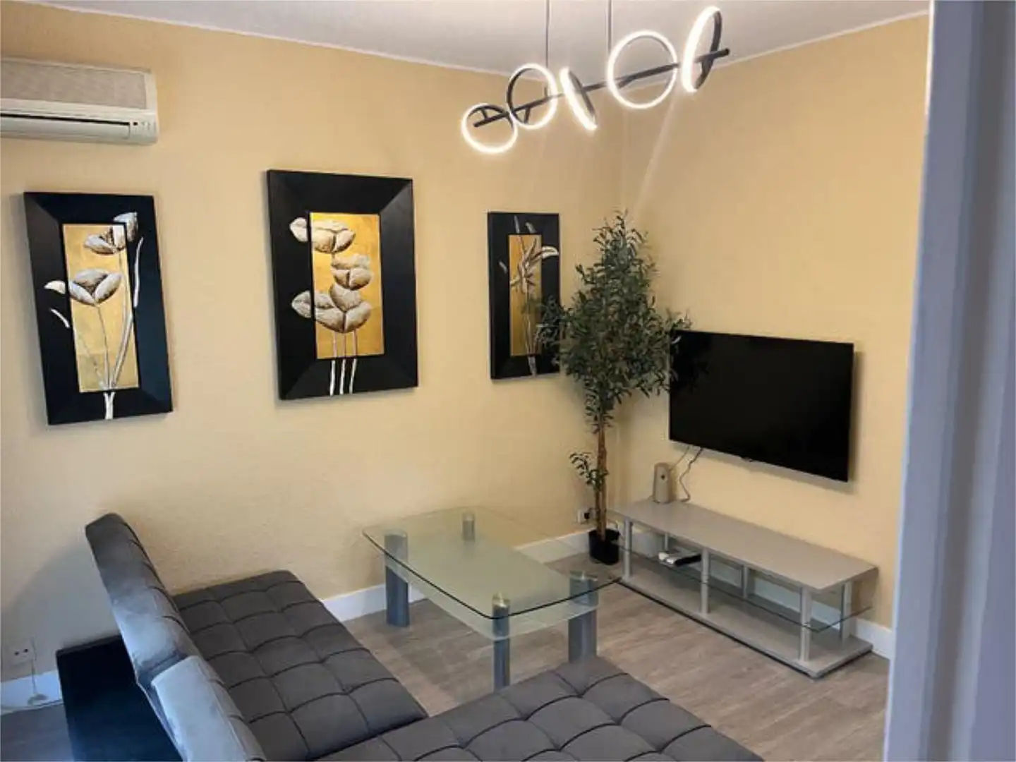 Sala de estar de Piso de alquiler en Cáceres Capital con Terraza