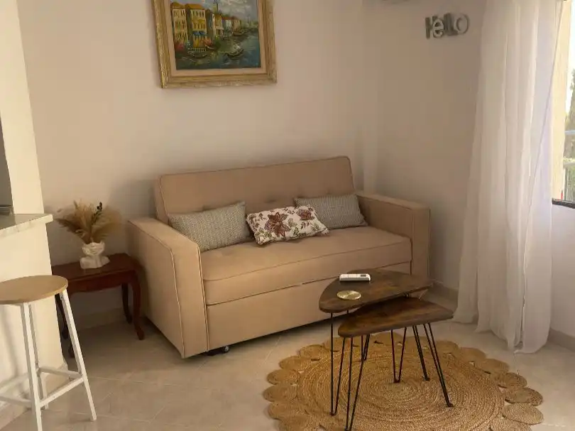 Living room of Flat for rent in Marbella  with Air Conditioner, Heating and Terrace