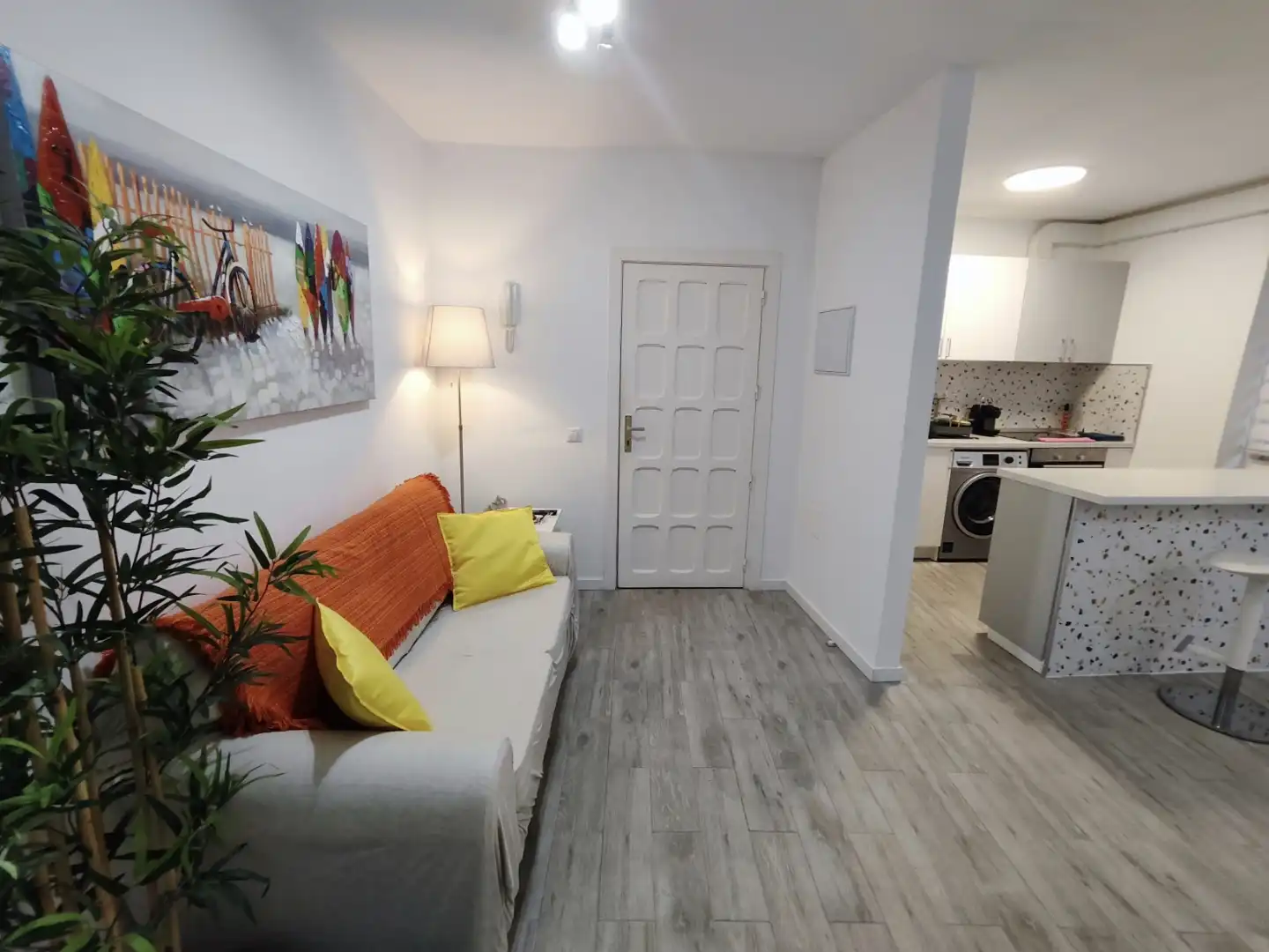 Piso de alquiler en Calle Tarajal, 8, El Médano Sala de estar de Piso de alquiler en Granadilla de Abona con Amueblado, Horno y Lavadora