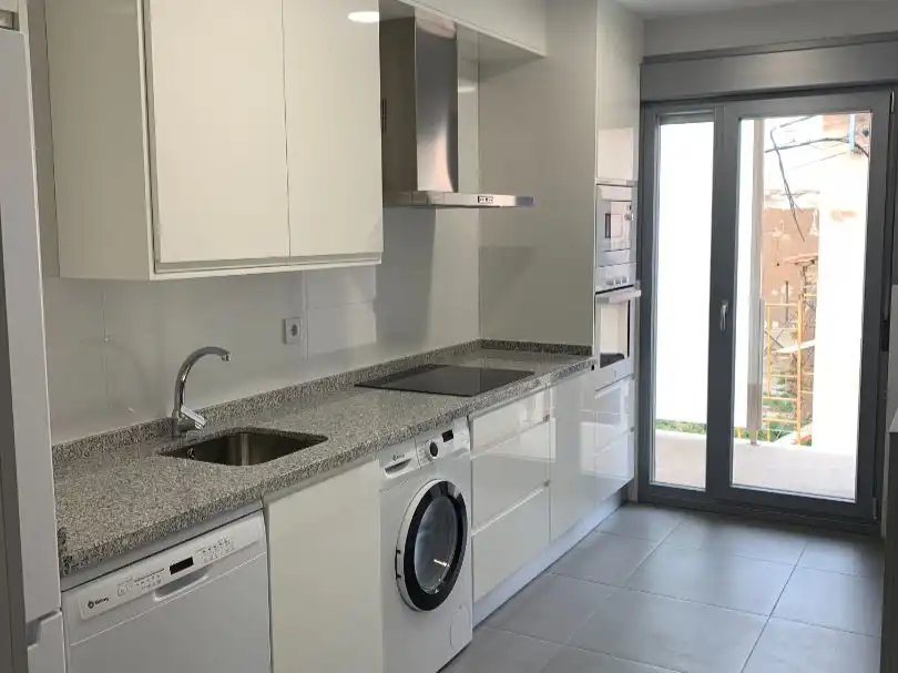 Piso de alquiler en Calle la Fuente, 7, Villadangos del Páramo Cocina de Piso de alquiler en Villadangos del Páramo con Calefacción, Parquet y Terraza