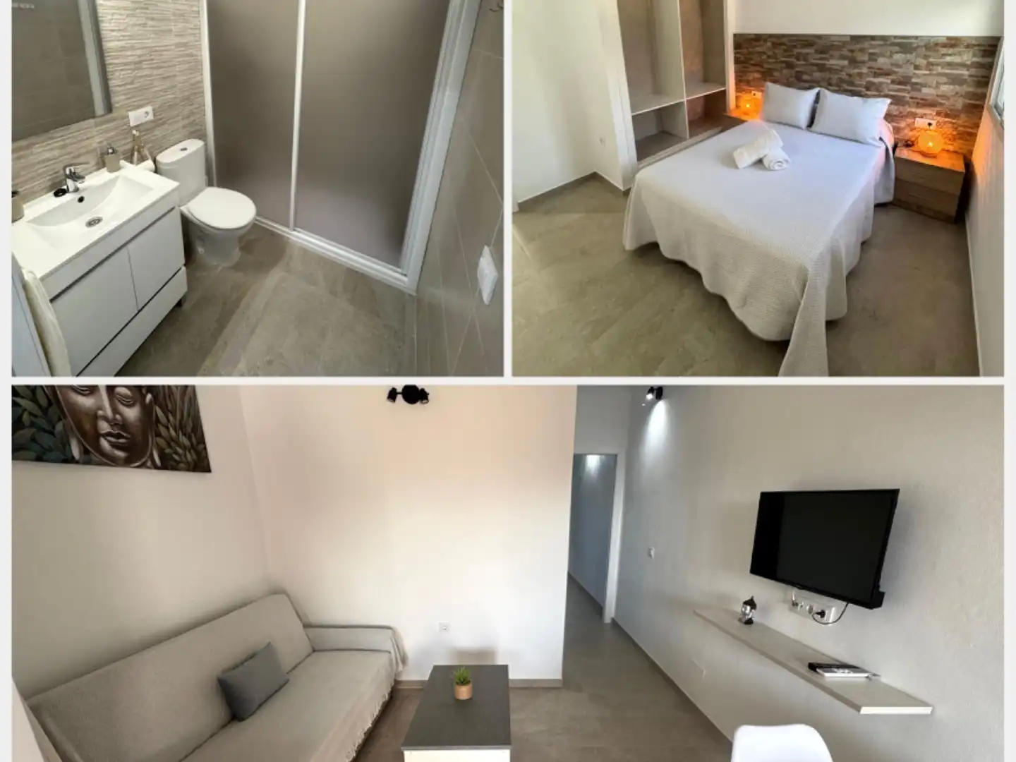 Wohnung zur Miete in Camino de Setefilla, 3, El Palmar Schlafzimmer von Wohnung zur Miete in Vejer de la Frontera mit Klimaanlage, Heizung und Privatgarten