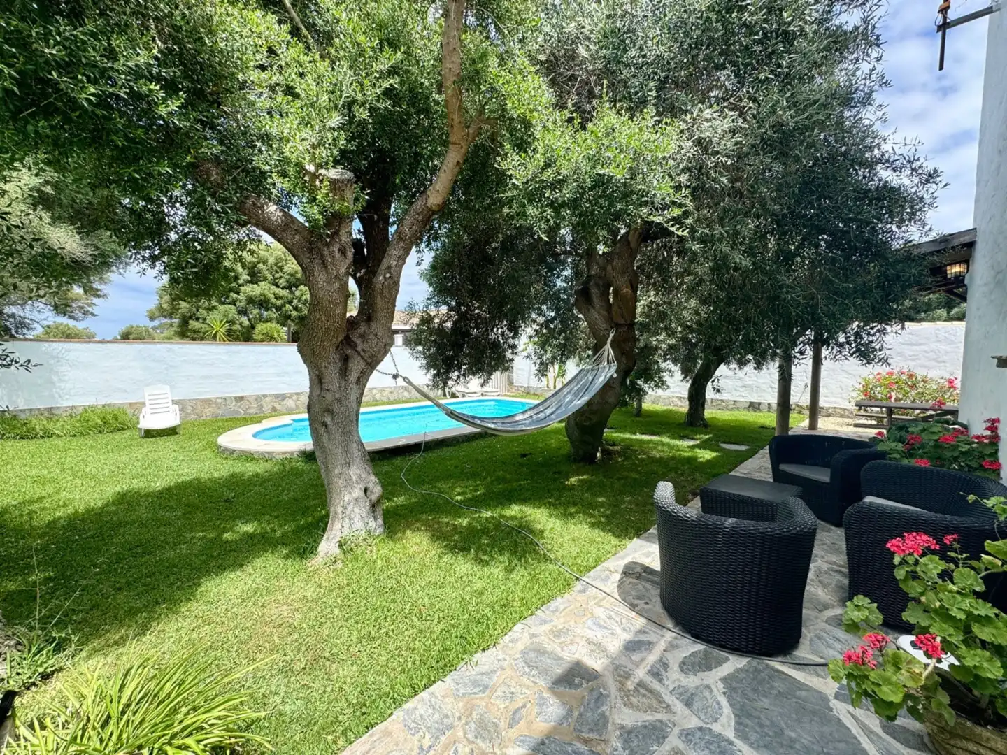 Wohnung zur Miete in Pago Zahora, 291, Zahora Terrasse von Wohnung zur Miete in Barbate mit Klimaanlage, Heizung und Privatgarten