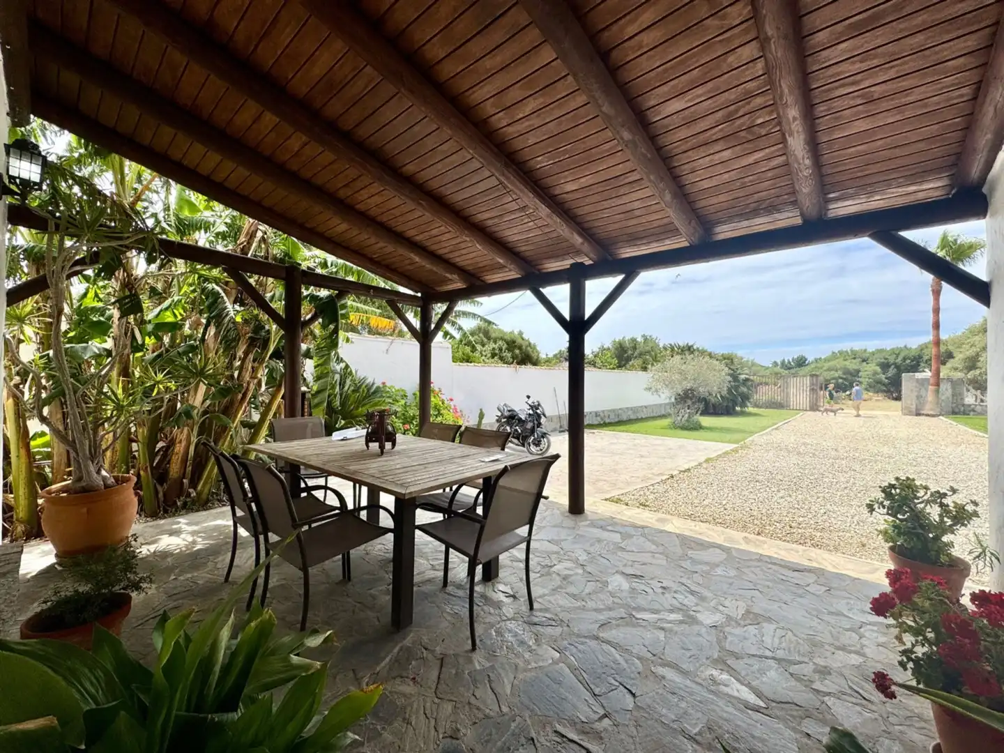 Wohnung zur Miete in Pago Zahora, 291, Zahora Terrasse von Wohnung zur Miete in Barbate mit Klimaanlage, Heizung und Privatgarten