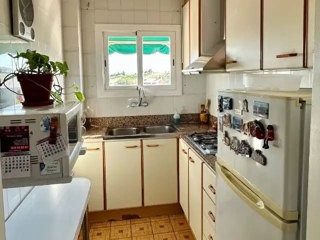 Küche von Wohnung zum Verkauf in Terrassa mit Klimaanlage und Terrasse