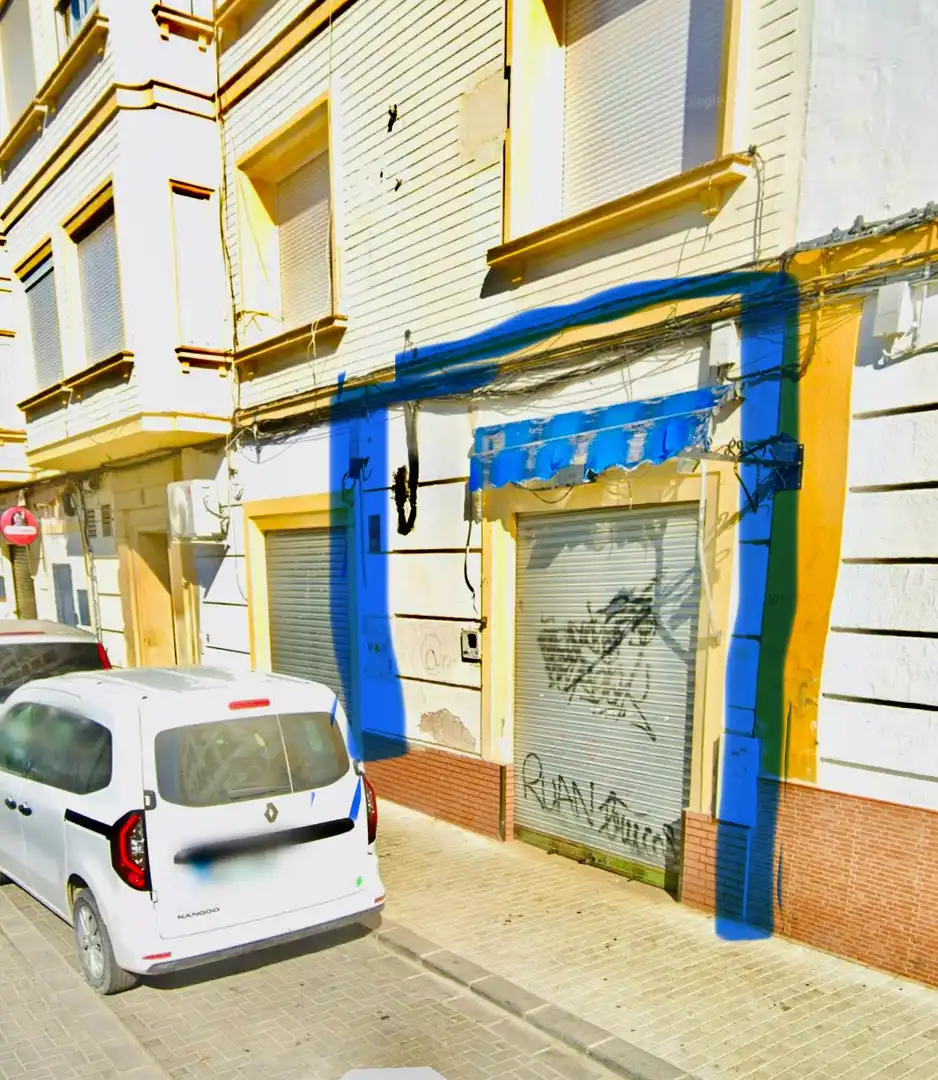 Vista exterior de Local de lloguer en Sevilla