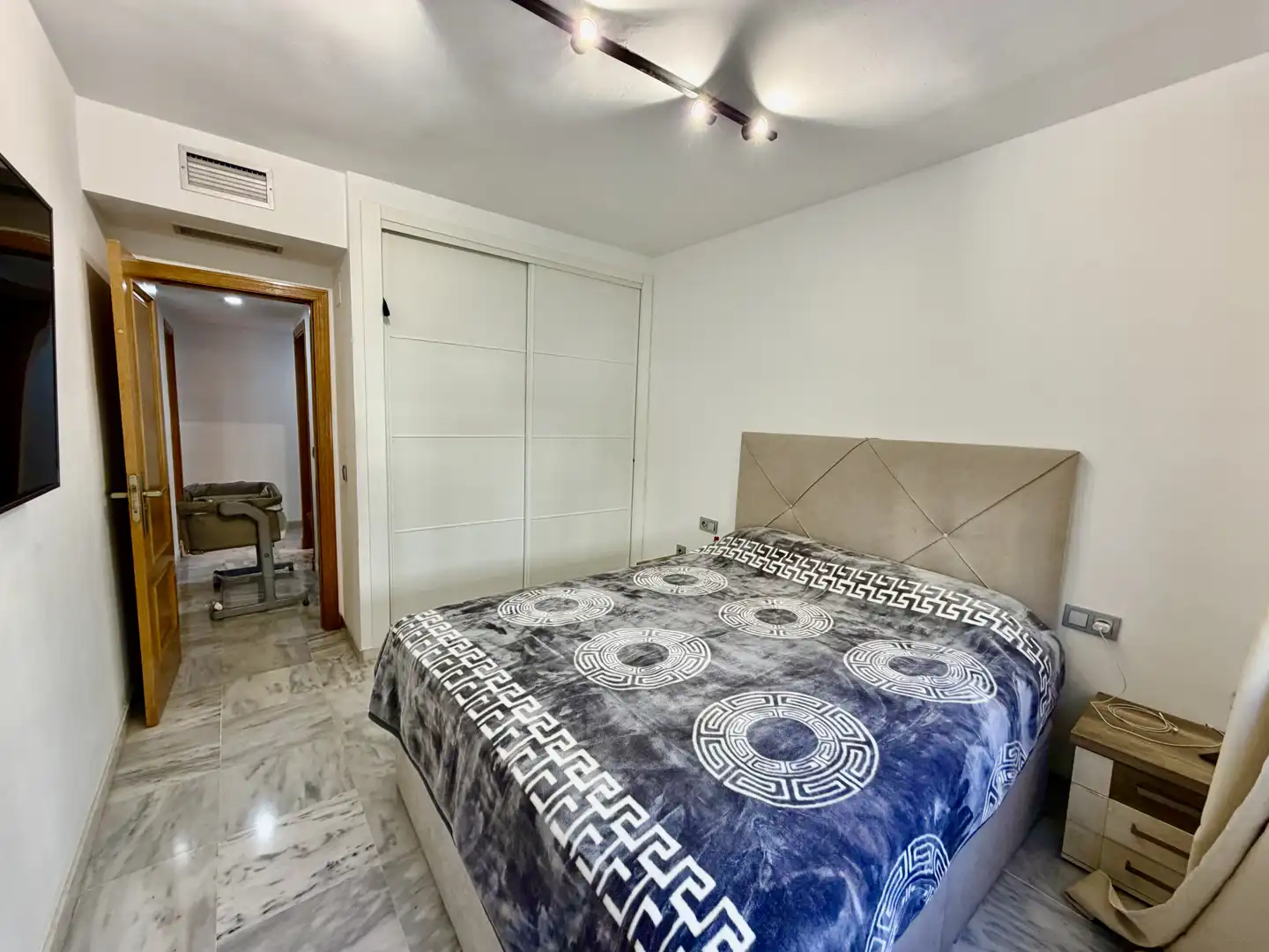Bedroom of Flat for sale in Málaga Capital  with Air Conditioner and Balcony