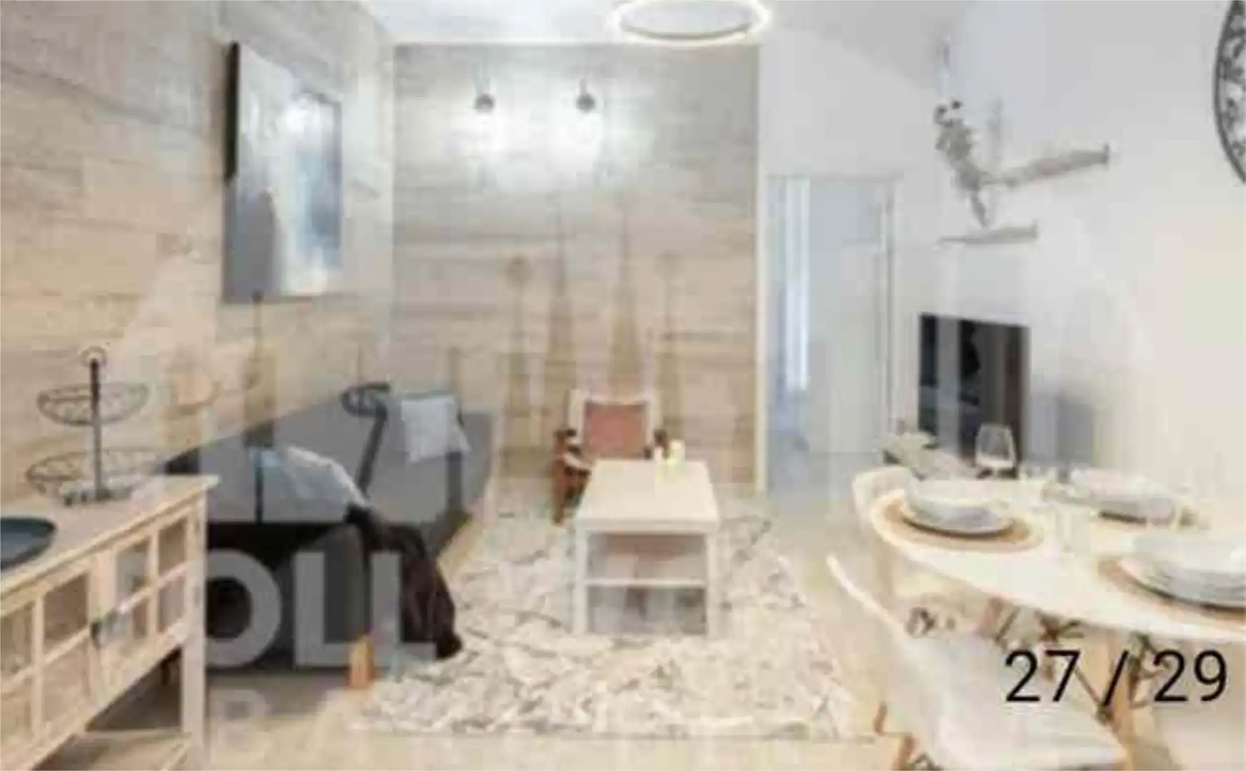 Pis en venda a El Baix Guinardó Sala d'estar de Pis en venda en Barcelona Capital amb Terrassa