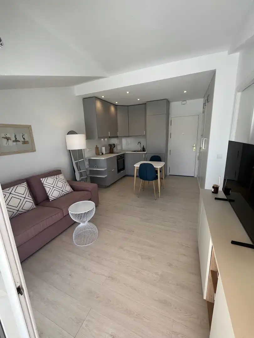 Piso de alquiler en Urbanización Cortijo de Nagüeles, 128, Sierra Blanca Sala de estar de Piso de alquiler en Marbella con Aire acondicionado, Jardín privado y Parquet