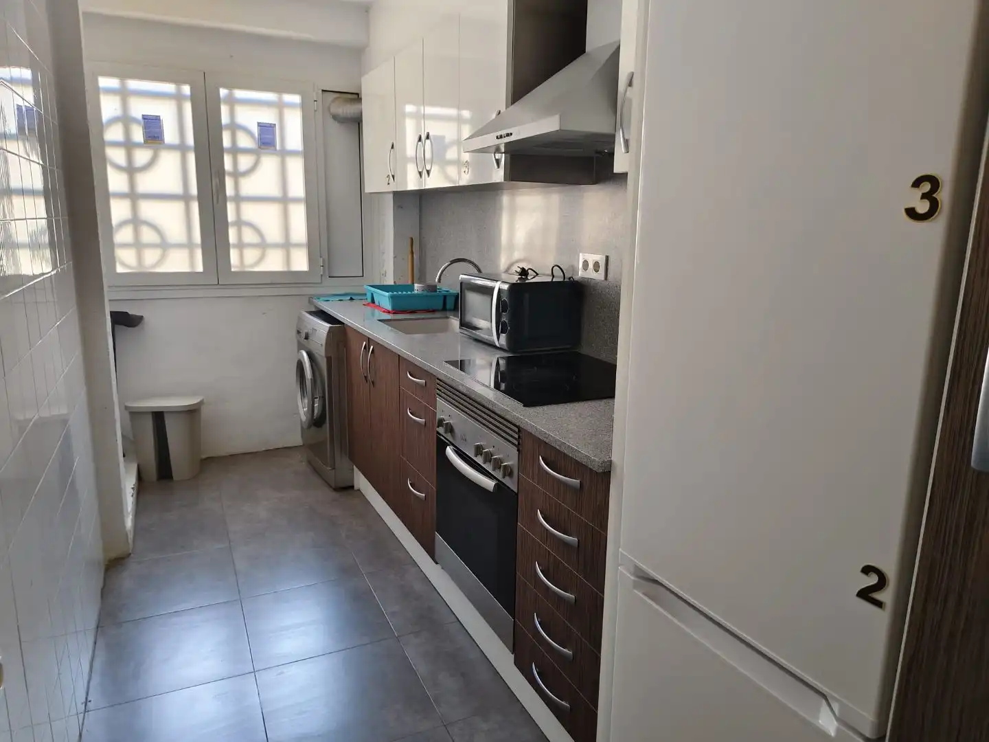 Zimmer in Carrer de Vinaròs, 20, Sant Llorenç - Zona Alfahuir Küche von Wohnung zur untervermieten in Valencia mit Parkett, Möbliert und Balkon