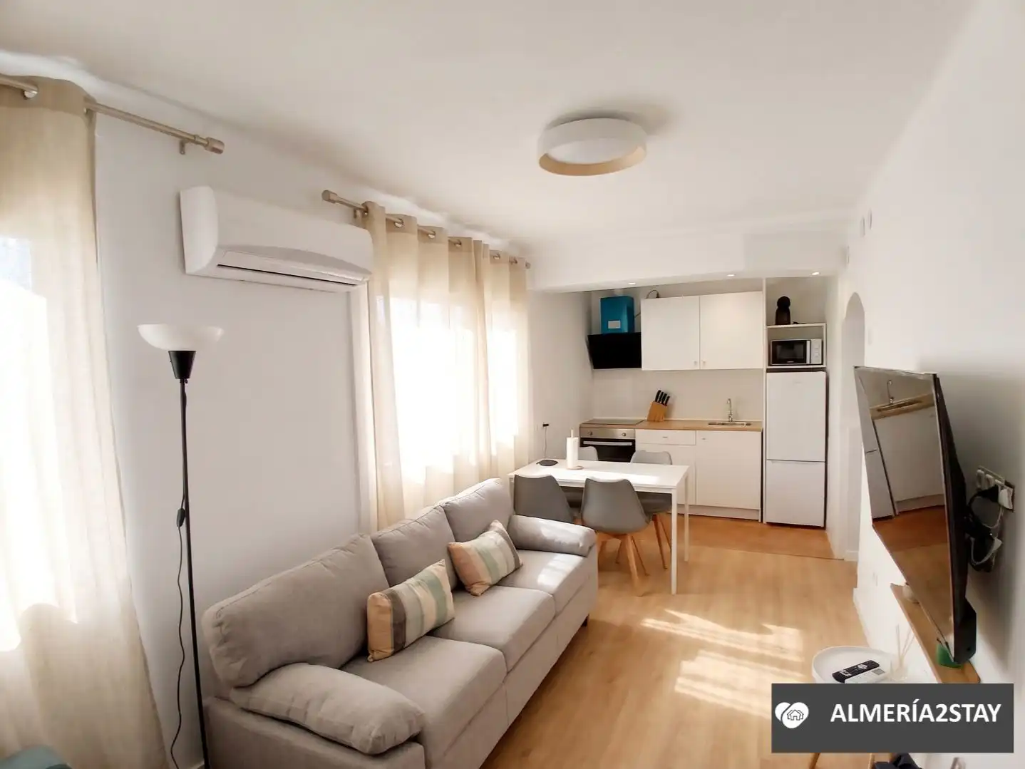 Flat for sale in Calle Campofrío, 14, Los Ángeles - Cruz de Caravaca Living room of Flat for sale in Almería Capital with Air Conditioner