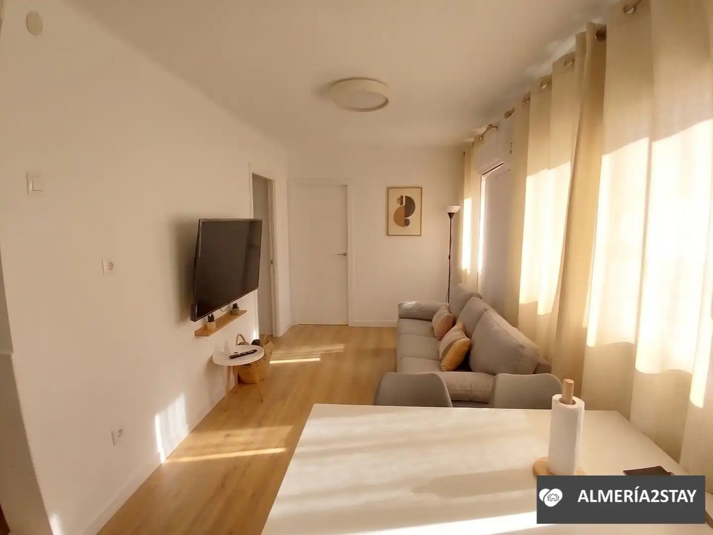Flat for sale in Calle Campofrío, 14, Los Ángeles - Cruz de Caravaca Living room of Flat for sale in Almería Capital with Air Conditioner