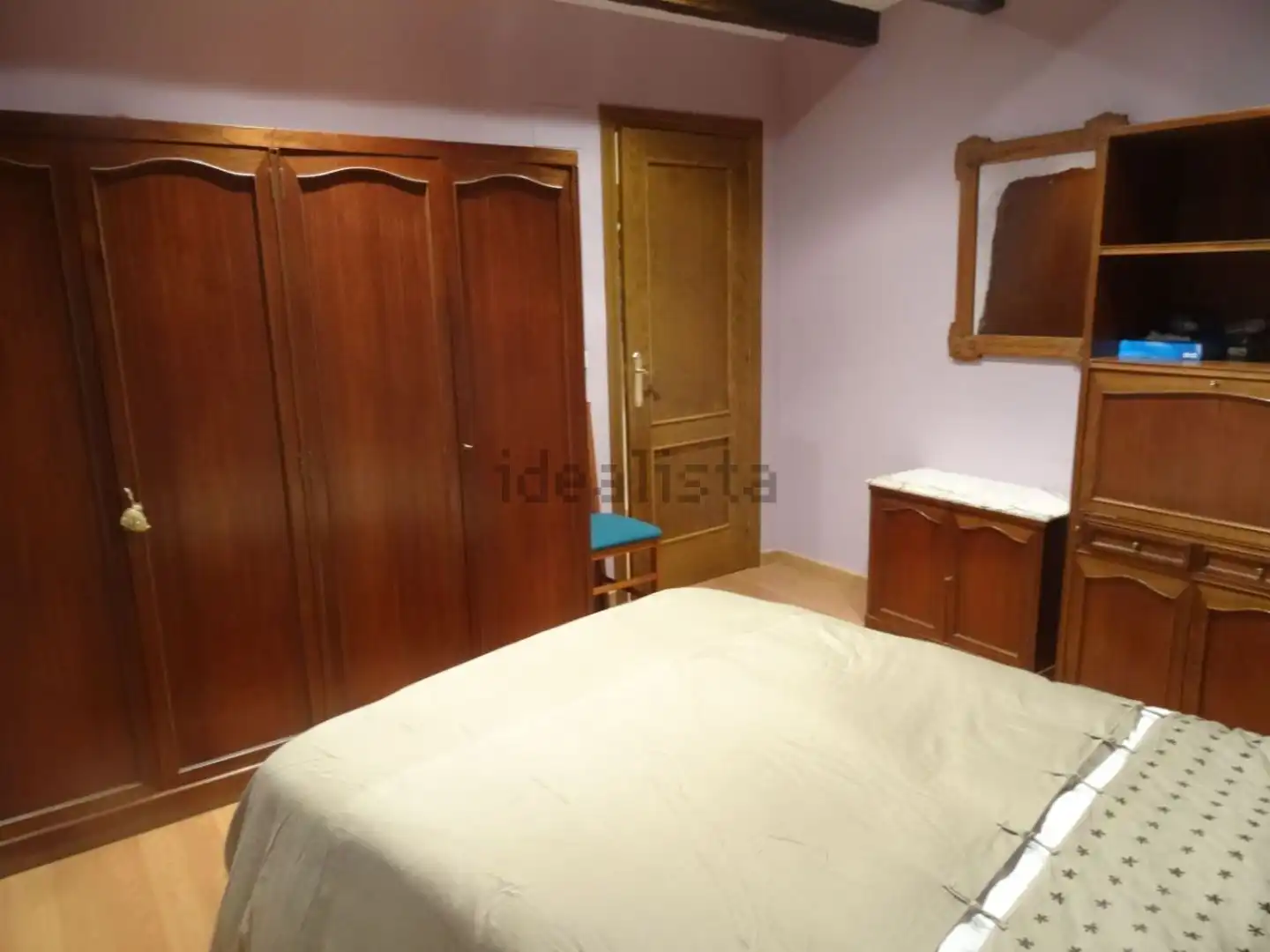Schlafzimmer von Wohnung zur Miete in Valle de Hecho mit Heizung, Parkett und Terrasse