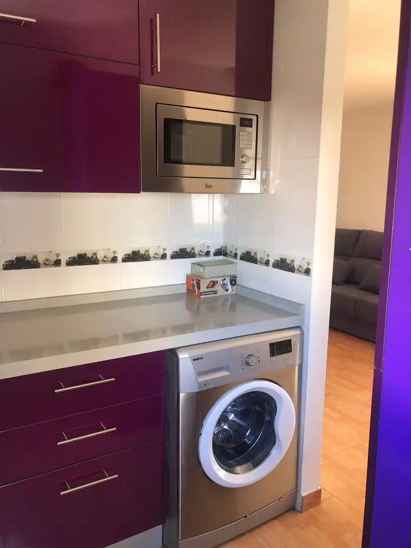 Kitchen of Flat for rent in Sevilla  with Air Conditioner, Furnished and Balcony