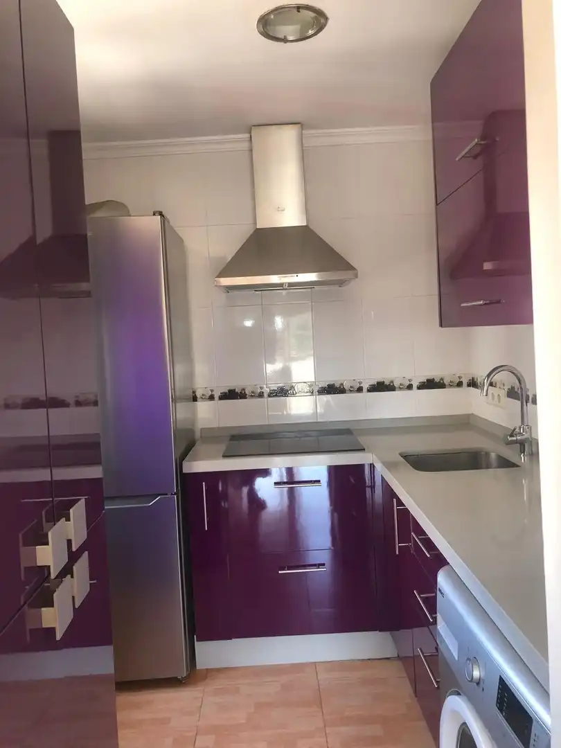 Kitchen of Flat for rent in Sevilla  with Air Conditioner, Furnished and Balcony