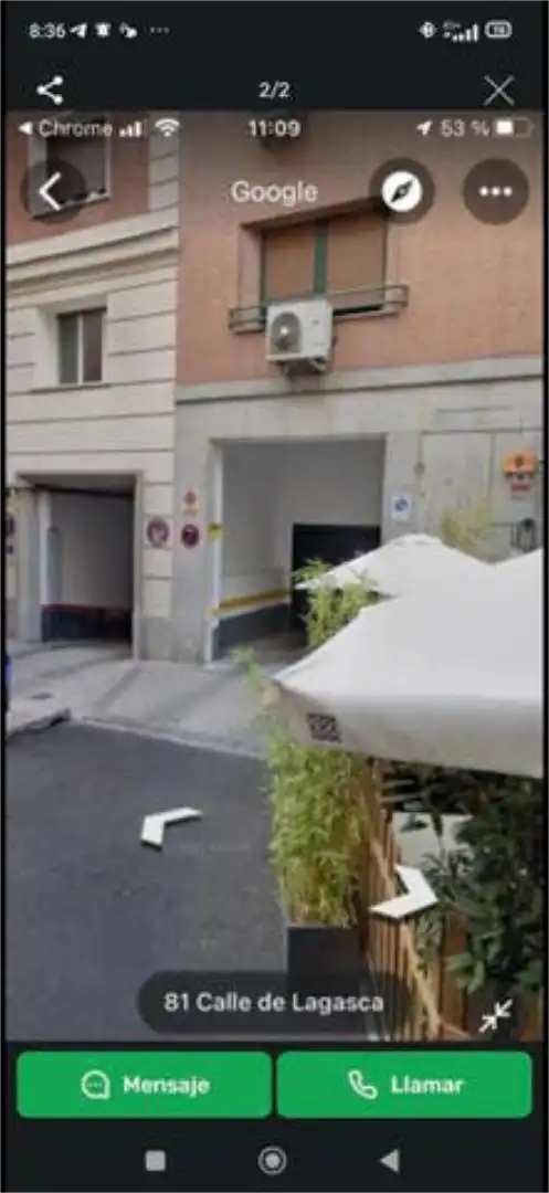 Parking of Garage for rent in Madrid