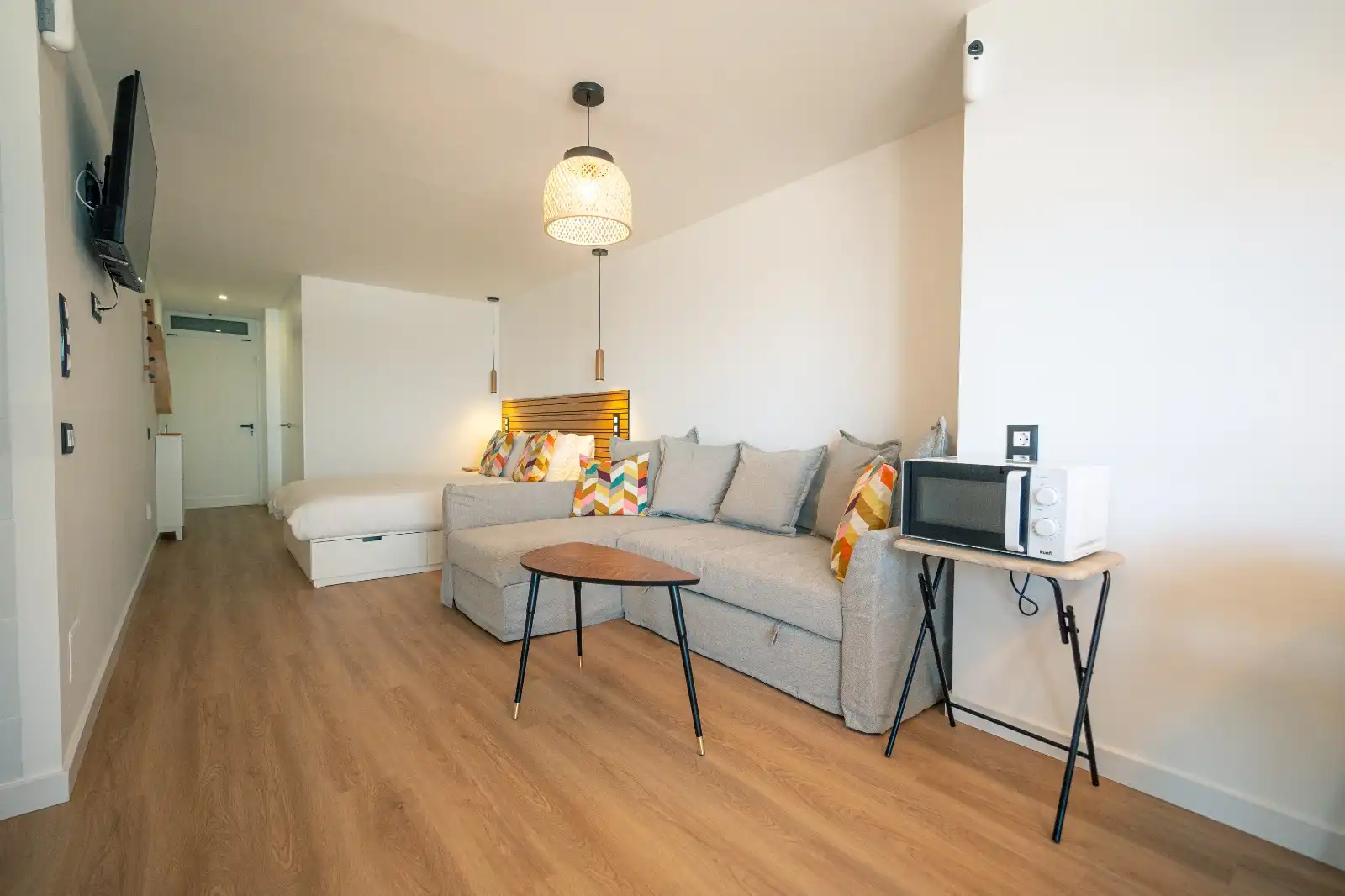 Estudi de lloguer a Avenida de la Verga, 4, Arguineguín Sala d'estar de Estudi de lloguer en Mogán amb Parquet, Terrassa i Moblat