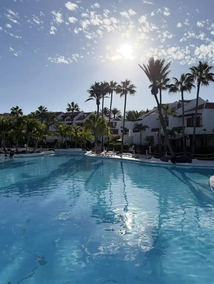 Schwimmbecken von Wohnung zur Miete in Arona mit Klimaanlage, Privatgarten und Terrasse