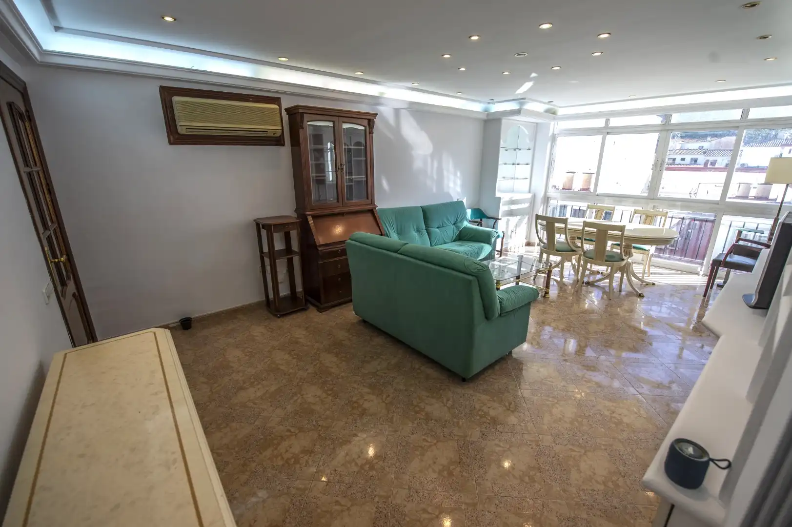 Sala d'estar de Pis en venda en Málaga Capital amb Aire condicionat