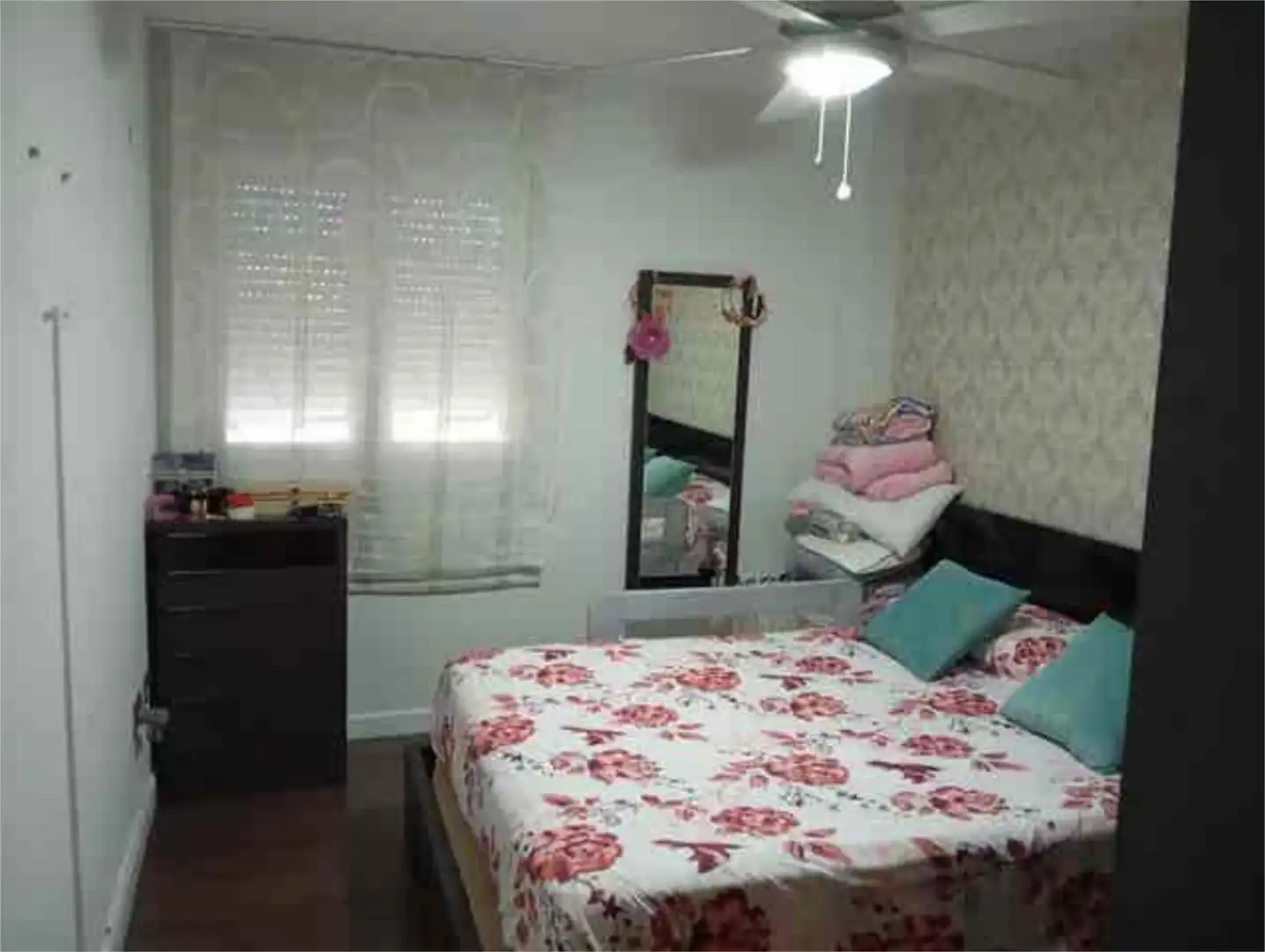Schlafzimmer von Wohnung zur Miete in Oliva de Mérida mit Privatgarten, Abstellraum und Möbliert