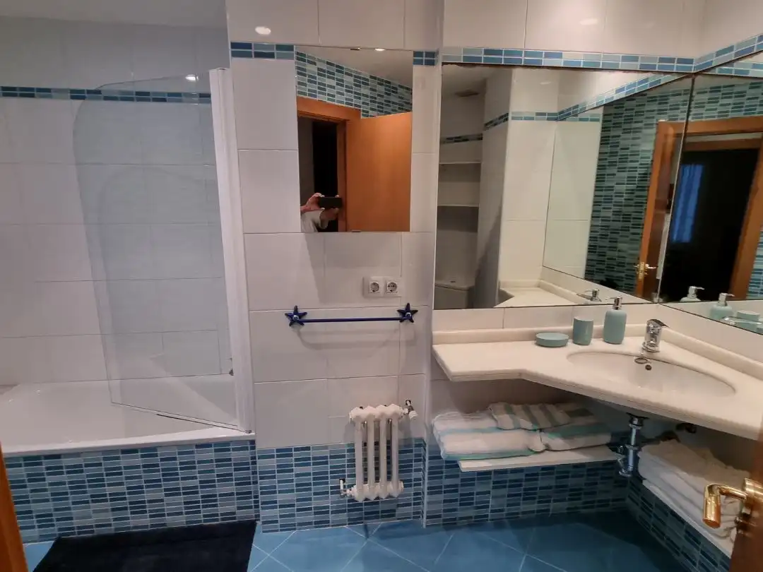Piso de alquiler en Calle Jovellanos, 1, Barrio del Centro Baño de Piso de alquiler en Gijón con Calefacción, Parquet y Amueblado
