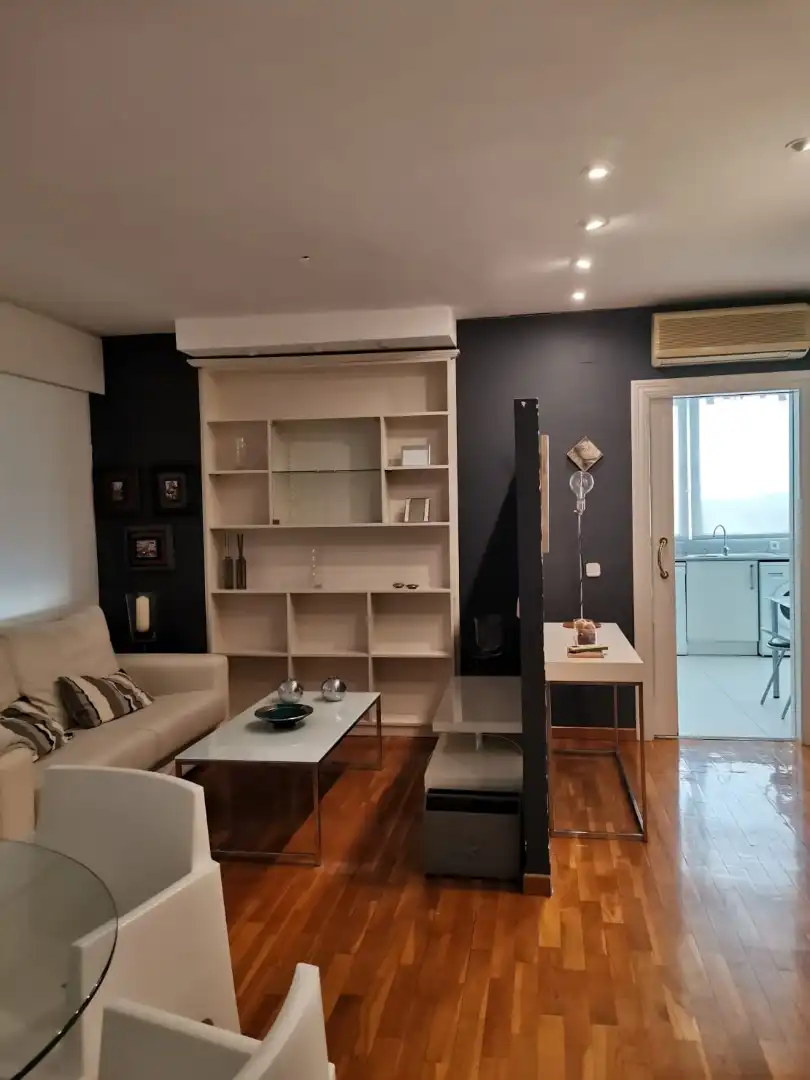 Sala de estar de Apartamento de alquiler en Murcia con Aire acondicionado, Parquet y Amueblado