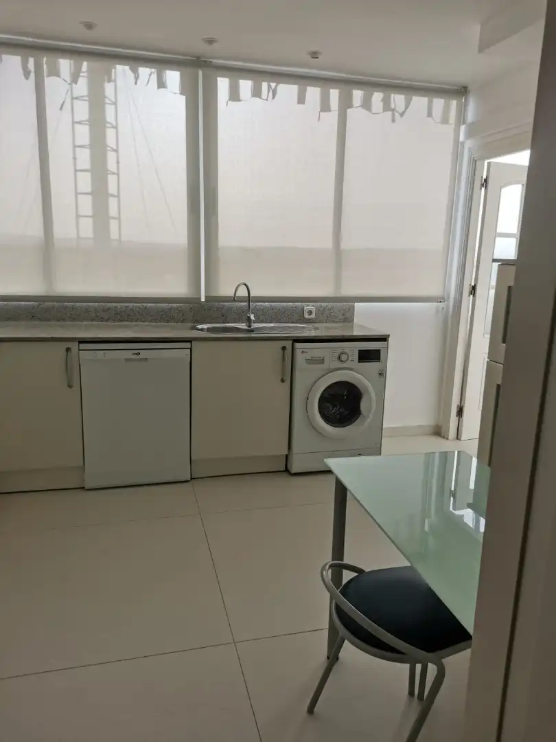Cocina de Apartamento de alquiler en Murcia con Aire acondicionado, Parquet y Amueblado