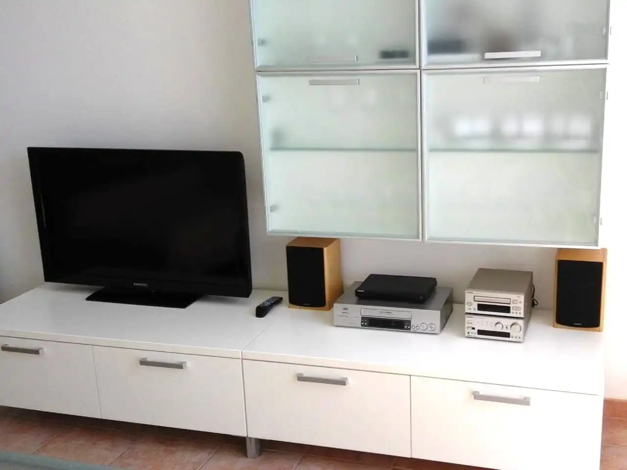 Apartament de lloguer a Calle Alegría, 2, Mojácar Playa - Las Ventanicas - La Paratá Sala d'estar de Apartament de lloguer en Mojácar amb Aire condicionat, Terrassa i Piscina