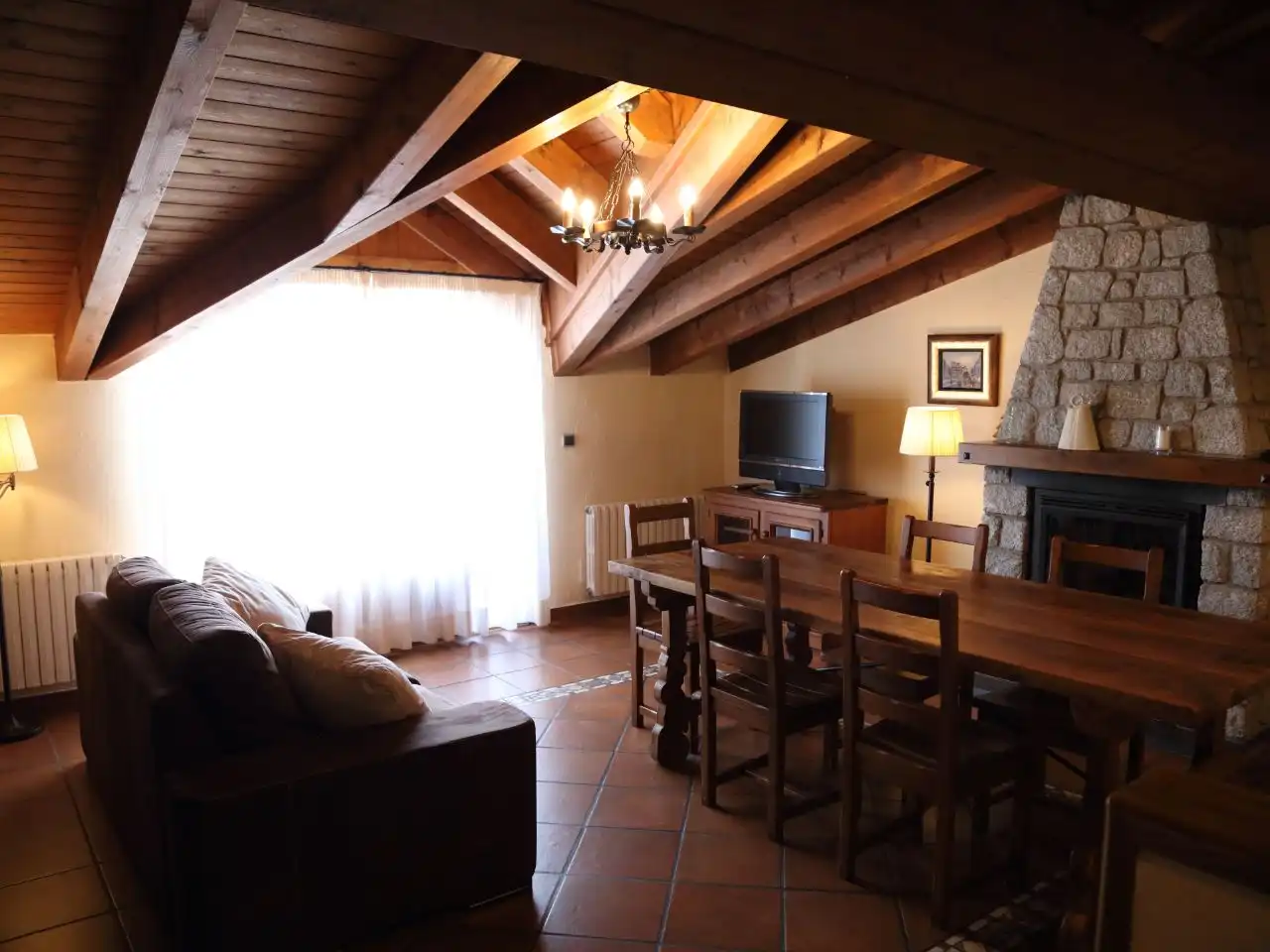 Apartamento de alquiler en Carrer Major-aristot, 18, El Pont de Bar Sala de estar de Apartamento de alquiler en El Pont de Bar con Calefacción, Terraza y Amueblado