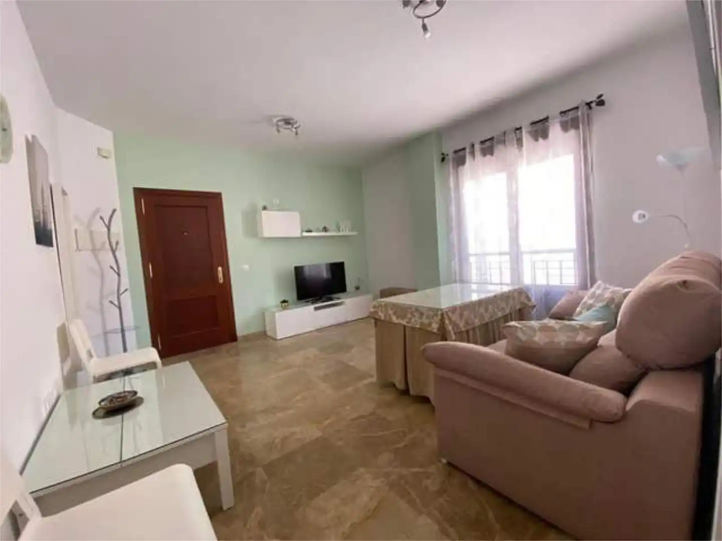 Living room of Flat for sale in El Cuervo de Sevilla  with Heating and Furnished