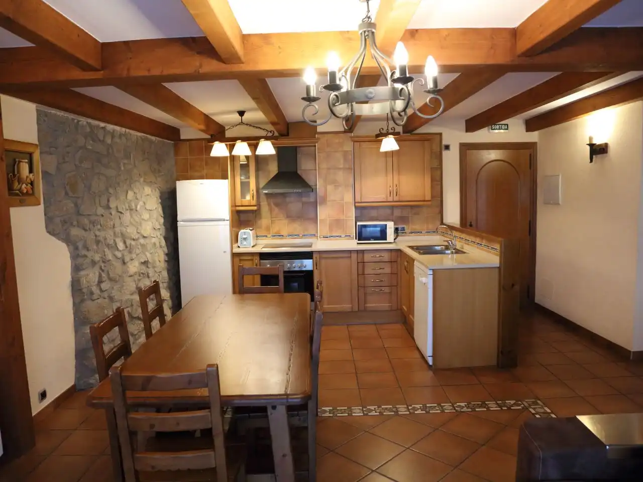 Apartments for rent in Carrer Major-aristot, 18, El Pont de Bar Kitchen of Apartments for rent in El Pont de Bar with Balcony