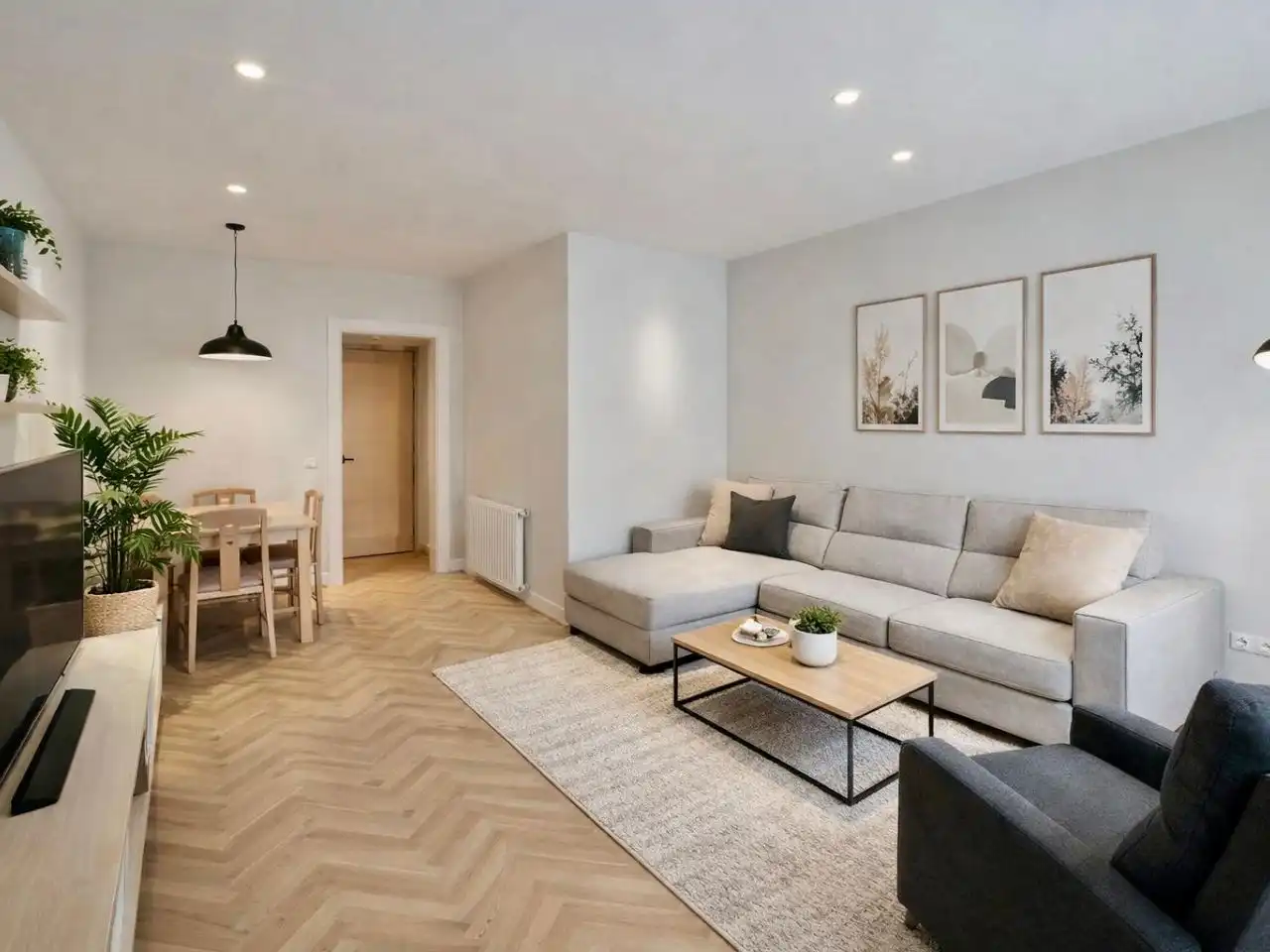 Flat for sale in Calle de las Almortas, 17, Valdeacederas Living room of Flat for sale in Madrid Capital with Air Conditioner and Swimming Pool