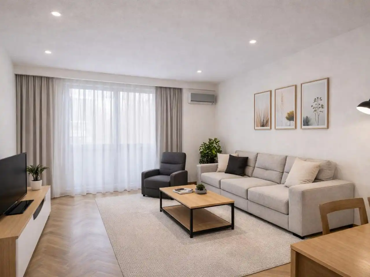 Flat for sale in Calle de las Almortas, 17, Valdeacederas Living room of Flat for sale in Madrid Capital with Air Conditioner and Swimming Pool