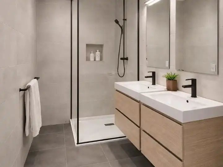 Flat for sale in Calle de las Almortas, 17, Valdeacederas Bathroom of Flat for sale in Madrid Capital with Air Conditioner and Swimming Pool