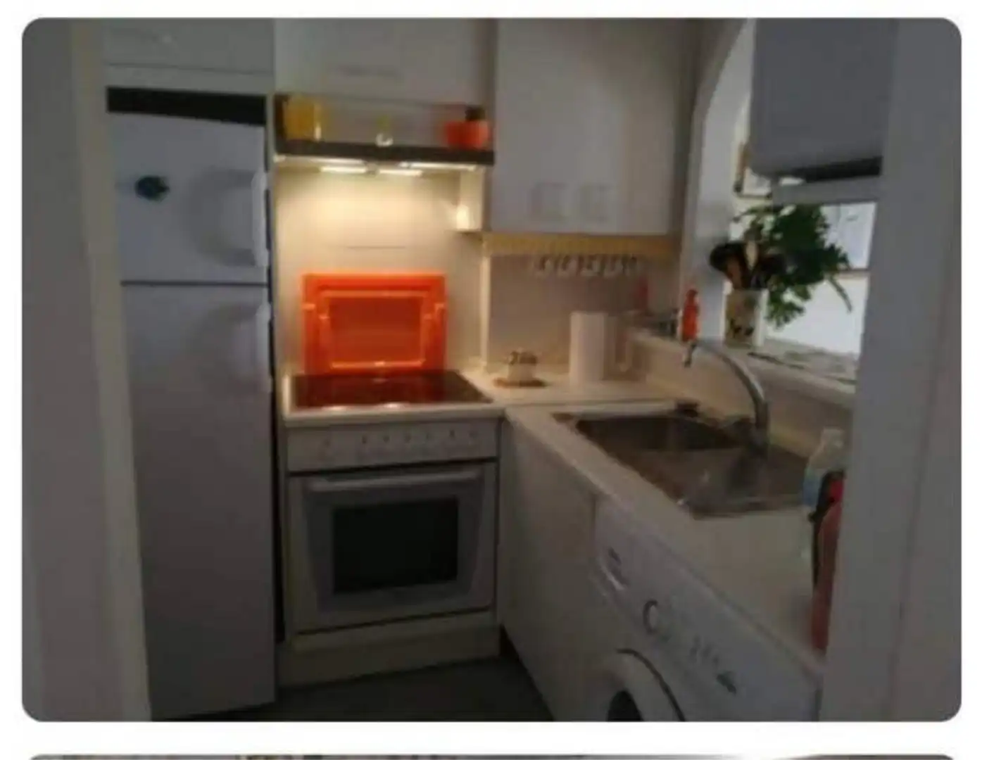 Flat for rent in Laguna Beach Kitchen of Flat for rent in Torrox with Heating, Private garden and Terrace