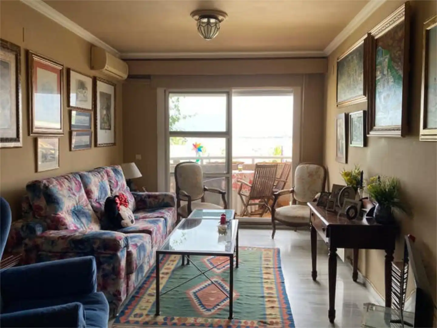Sala de estar de Piso en venta en Sanlúcar de Barrameda con Calefacción, Terraza y Amueblado